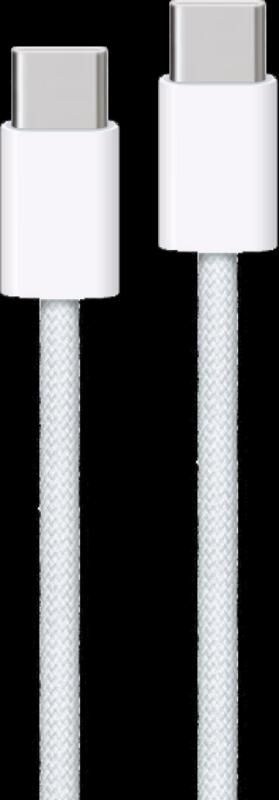 Apple Usb C naar Usb C Kabel 2m Nylon Wit Duo Pack