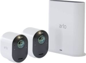 Arlo Ultra 2 Beveiligingscamera 4K Wit Duo Pack