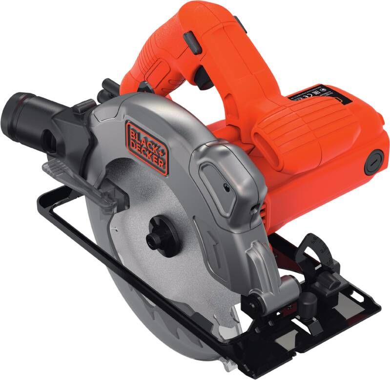 Black+Decker CS1250L 1250W 190mm Cirkelzaag | 1x Zaagblad | Langsgeleider CS1250L-QS