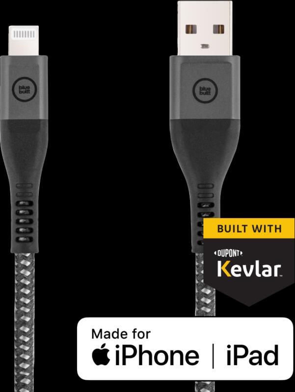 BlueBuilt Usb A naar Lightning Kabel 1 5m Kevlar Zwart