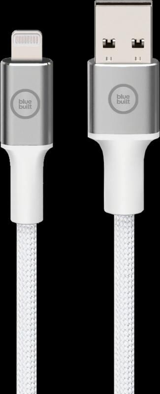 BlueBuilt Usb A naar Lightning Kabel 3m Nylon Wit