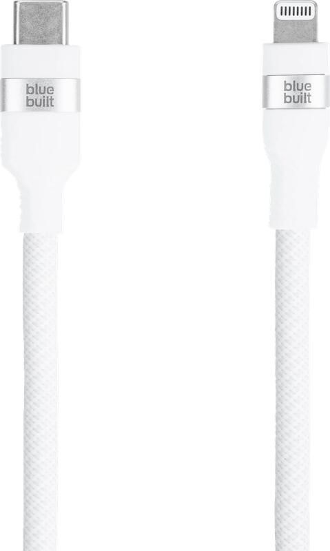 BlueBuilt Usb C naar Lightning Kabel 3m Nylon Wit