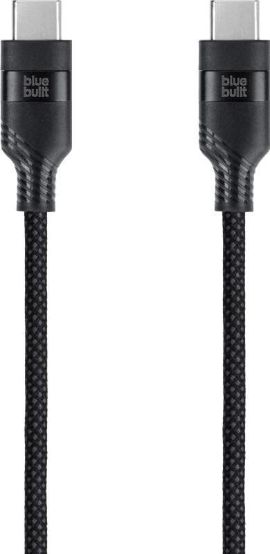 BlueBuilt Usb C naar Usb C Kabel 1 5m Nylon Magnetisch Zwart