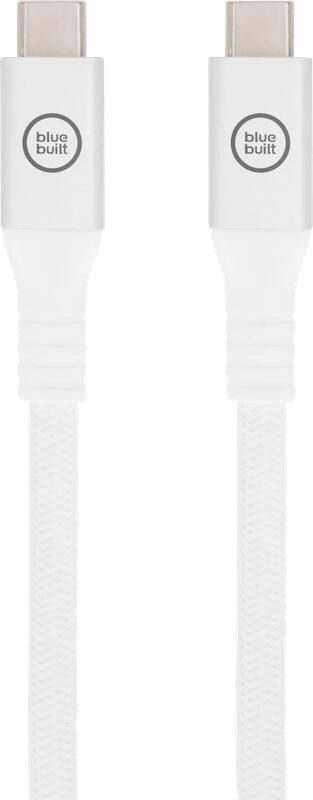BlueBuilt Usb C naar usb C kabel 240W 2m Nylon Wit