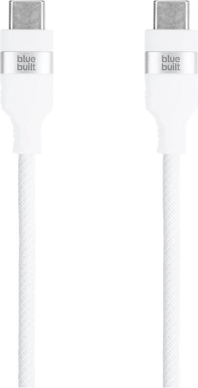 BlueBuilt Usb C naar Usb C Kabel 1 5m Nylon Wit