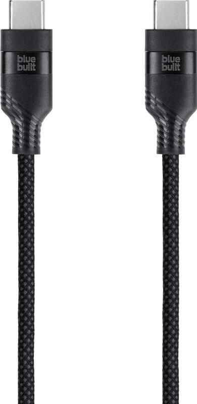BlueBuilt Usb C naar Usb C Kabel 1 5m Nylon Zwart