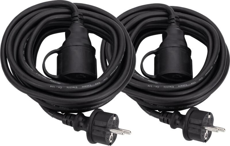 BlueBuilt Verlengkabel IP44 5m Duo Pack