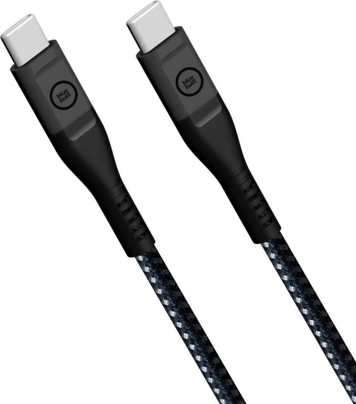 BlueBuilt Usb C naar Usb C kabel 3m Kevlar Zwart