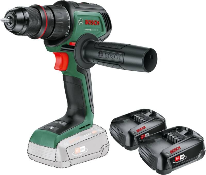 Bosch AdvancedDrill 18V-80 + 2.5 Ah accu (2x)