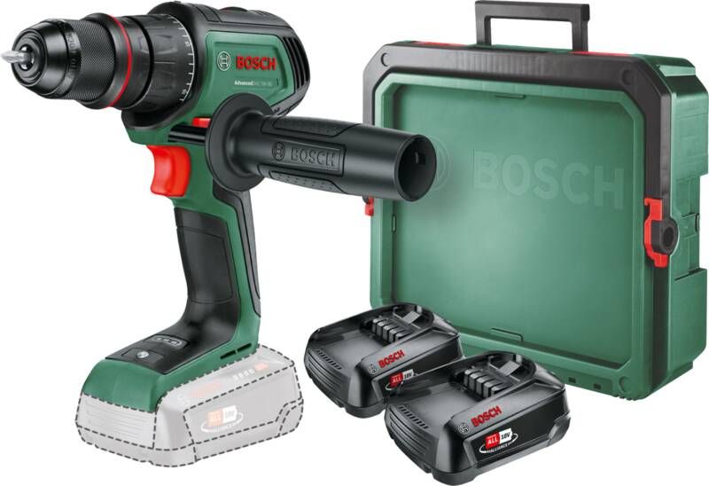 Bosch AdvancedDrill 18V-80 + 2.5 Ah accu (2x) + SystemBox S