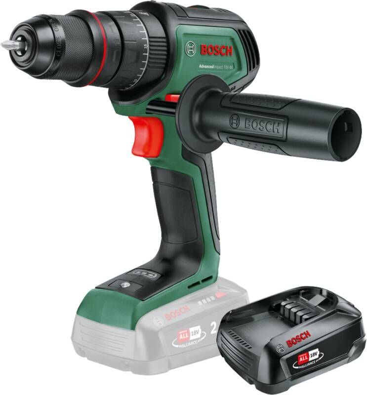 Bosch AdvancedImpact 18V-80 + 2.5 Ah accu (1x)