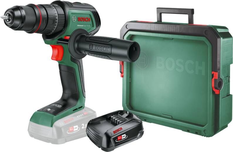 Bosch AdvancedImpact 18V-80 + 2.5 Ah accu (1x) + SystemBox S