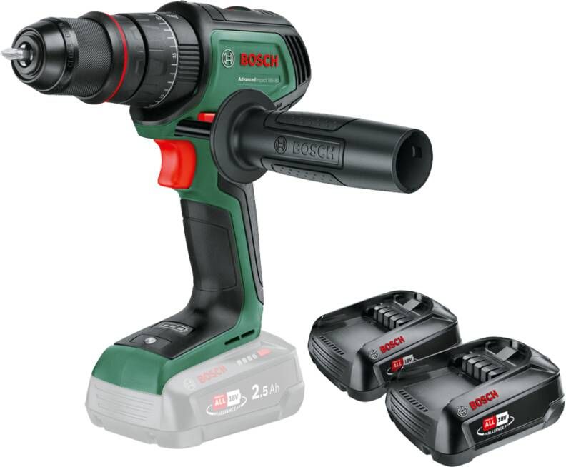 Bosch AdvancedImpact 18V-80 + 2.5 Ah accu (2x)