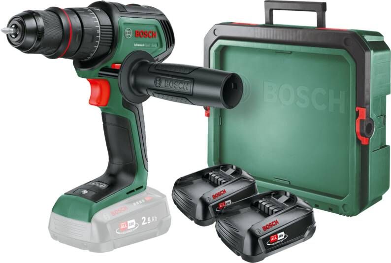 Bosch AdvancedImpact 18V-80 + 2.5 Ah accu (2x) + SystemBox S