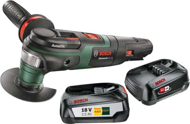 Bosch AdvancedMulti 18 2 5 Ah Accu (2x) Starterspakket