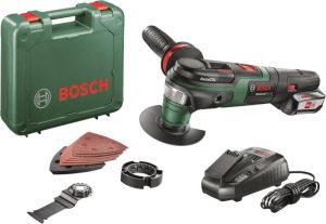 Bosch Groen AdvancedMulti 18 | 18V Li-Ion accu | Multitool set in koffer met 1 x 2 5Ah accu 0603104001