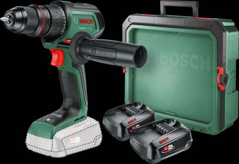 Bosch AdvancedDrill 18V-80 + 2.5 Ah accu (2x) + SystemBox S