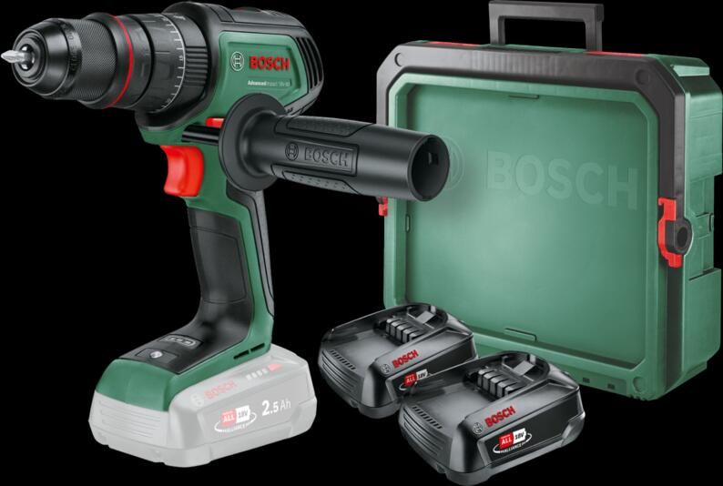 Bosch AdvancedImpact 18V-80 + 2.5 Ah accu (2x) + SystemBox S