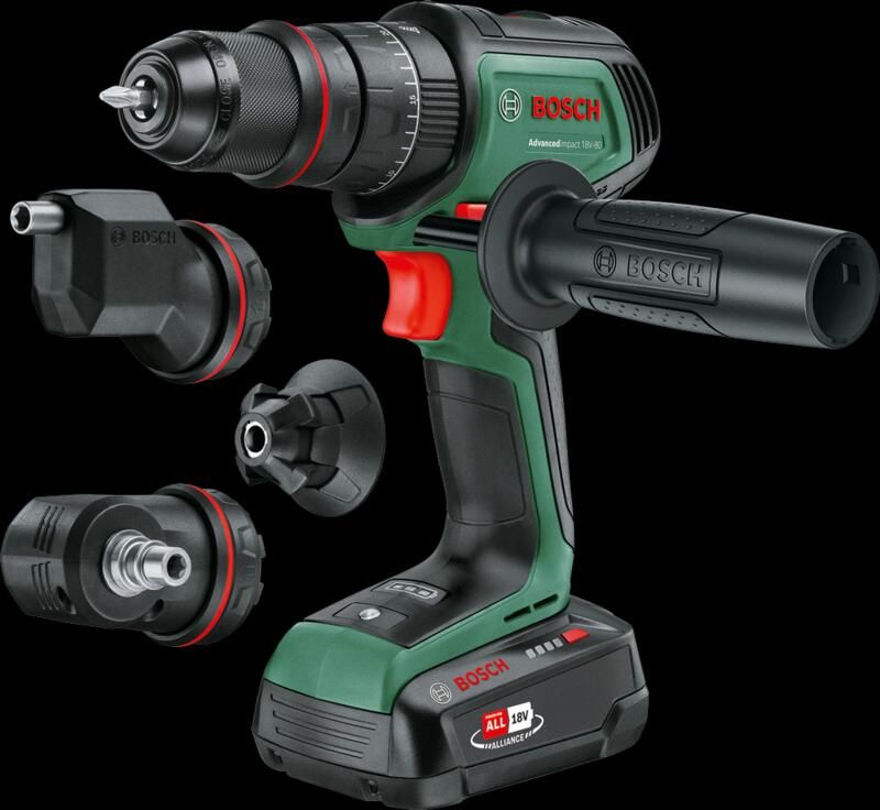 Bosch Groen AdvancedImpact 18V-80 QuickSnap | Accu Klopboormachine | Zonder accu en lader | In doos 06039E2100