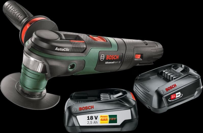 Bosch AdvancedMulti 18 2 5 Ah Accu (2x) Starterspakket