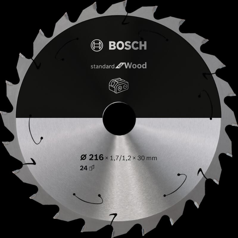 Bosch Accessoires Cirkelzaagblad St Wood 216X30X1.7 1.2X24T 2608837721 - Foto 2