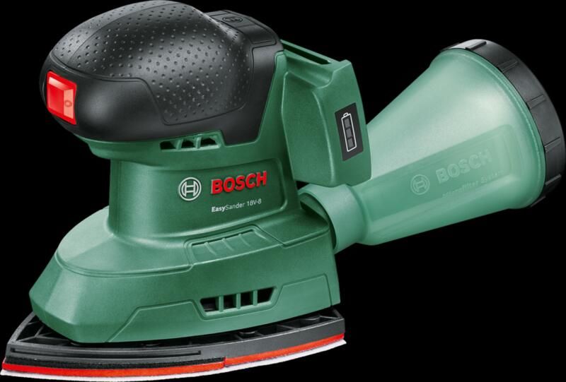 Bosch Groen EasySander 18V-8 Accu Multischuurmachine | Incl. 3 schuurbladen | Zonder accu en lader 06033E3000