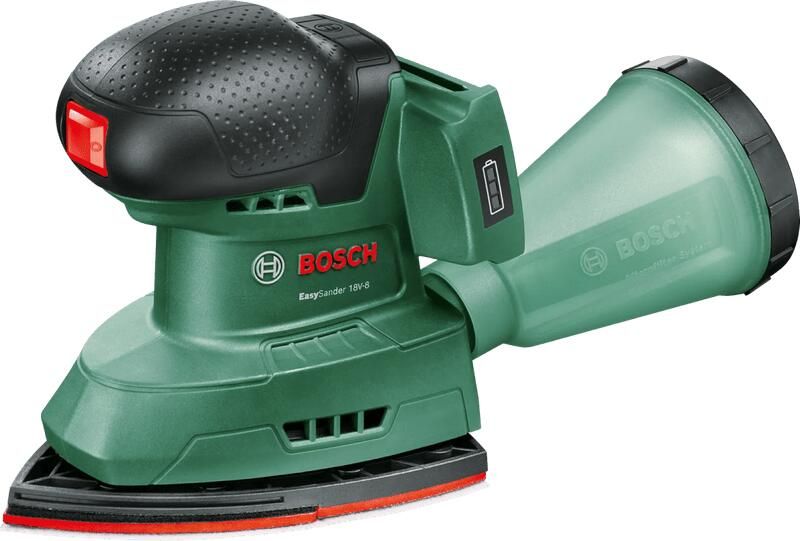Bosch Groen EasySander 18V-8 Accu Multischuurmachine | Incl. 3 schuurbladen | Zonder accu en lader 06033E3000