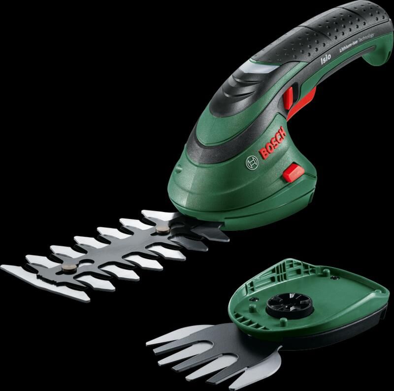 Bosch Groen Isio Accugrasschaar | 3 6 V | 8 cm + 12 cm messenset | In doos 0600833108