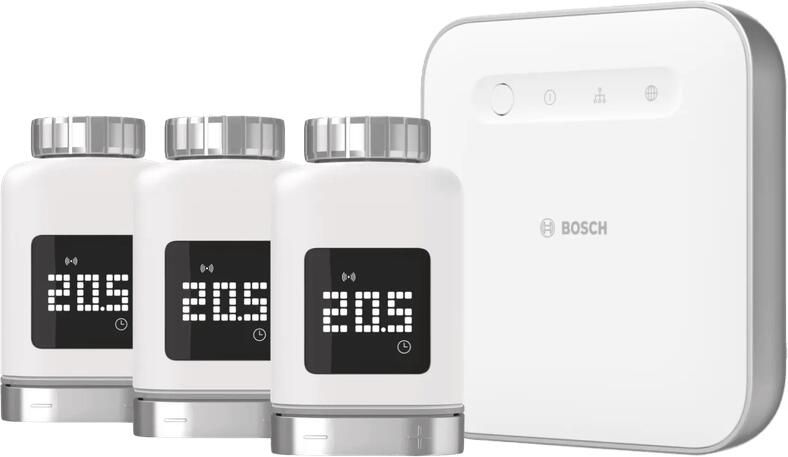 Bosch Slimme Radiatorknoppen 3-Pack + Smart Home Controller