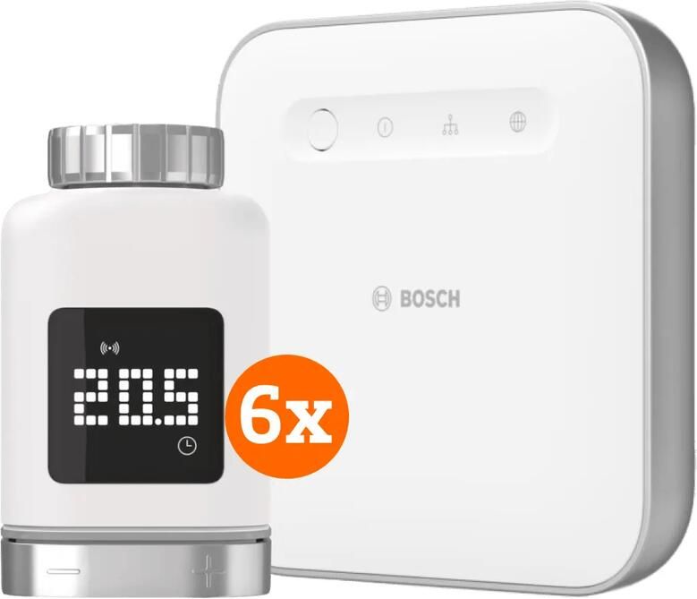 Bosch Slimme Radiatorknoppen 6-Pack + Smart Home Controller