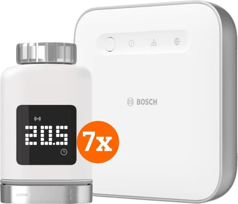 Bosch Slimme Radiatorknoppen 7-Pack + Smart Home Controller