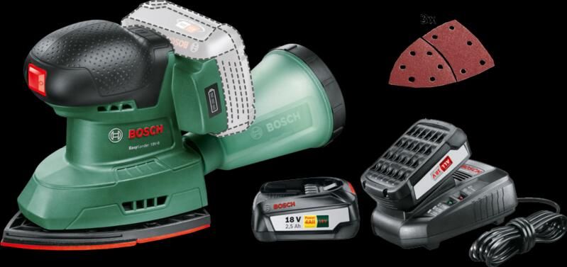Bosch Universal Sander 18V-10 + 2 5 Ah accu (2x)