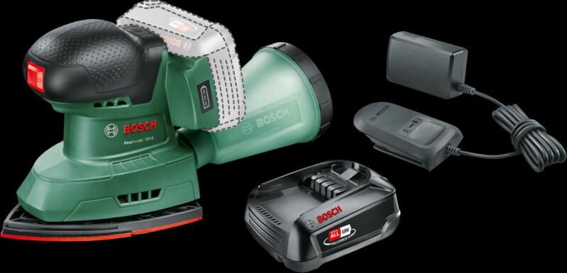 Bosch Universal Sander 18V-10 + 2 5 Ah accu en lader