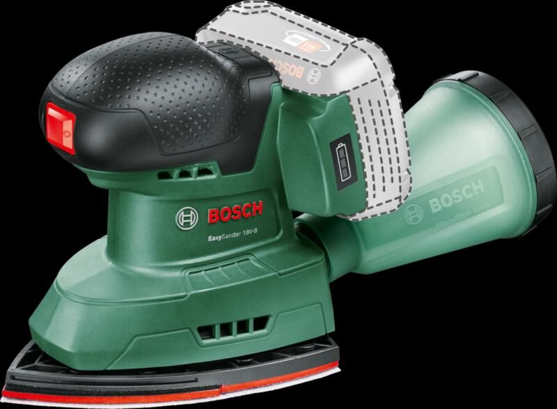 Bosch Groen UniversalSander 18V-10 BT Accumultischuurmachine | 18V | Zonder accu en lader 06033E3100