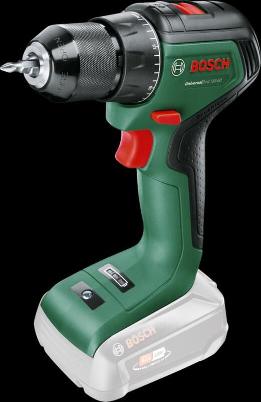 Bosch Groen UniversalDrill 18V-60 | Accuschroefboormachine met twee standen | Excl. Accu en Lader 06039D7000