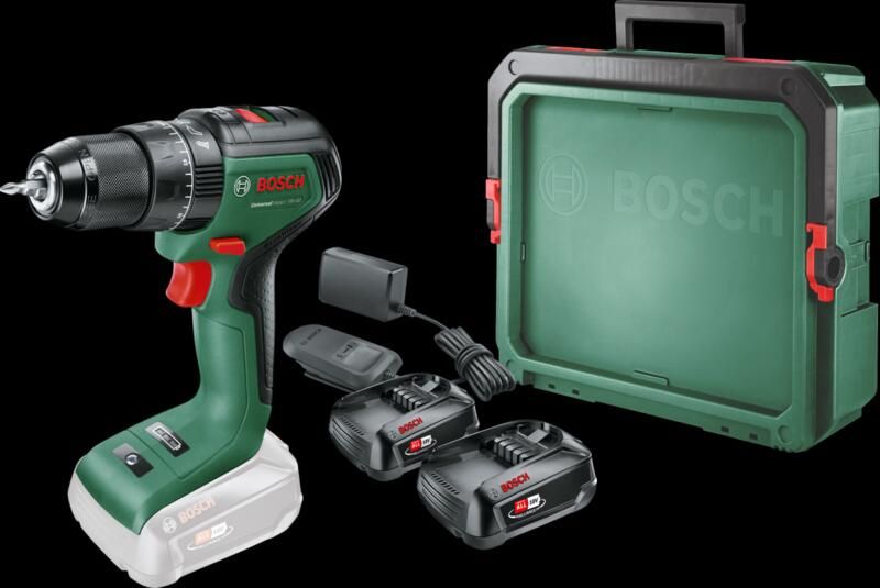 Bosch UniversalImpact 18V-60 + 2.5 Ah Accu (2x) + Systembox S