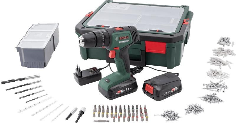 Bosch Groen UniversalImpact 18V | Accuklopboorschroevendraaier | 1.5 Ah + 2.5 Ah accu + lader | + SystemBox en accessoires 06039D4107 - Foto 2
