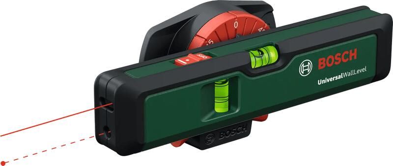 Bosch Groen Universal Wal lLevel Lijnlaser | 2x Alkaline LR03 AAA + Wandhouder + Pinnen 0603663JZ0 - Foto 2
