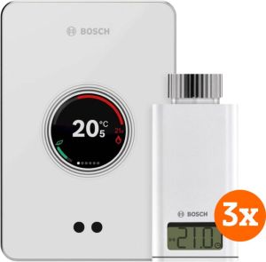 Bosch EasyControl CT200 Wit + 3x EasyControl Smart Radiator Thermostat RT10-RF