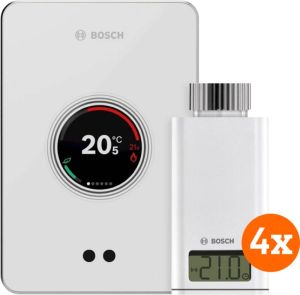Bosch EasyControl CT200 wit + 4x EasyControl Smart Radiator Thermostat RT10-RF
