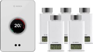 Bosch EasyControl CT200 wit + 5x EasyControl Smart Radiator Thermostat RT10-RF