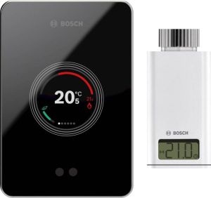 Bosch EasyControl CT200 zwart + EasyControl Smart Radiator Thermostat RT10-RF