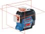 Bosch Blauw GLL 3-80 C Kruislijnlaser op 4x AA batterijen + Statief BT 150 0601063R01 - Thumbnail 2