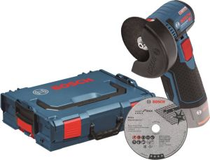 Bosch Blauw GWS 12V-76 Haakse accu slijpmachine | In L-Boxx | zonder accu&apos;s en lader 06019F2003