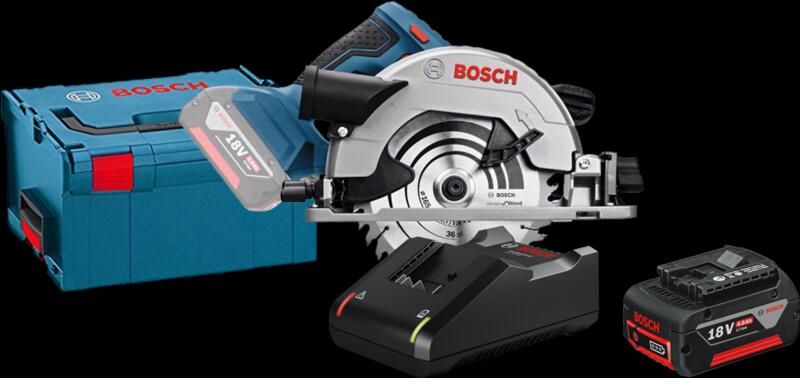 Bosch Professional GKS 18V-57 G + 4 0 Ah GBA accu en snellader