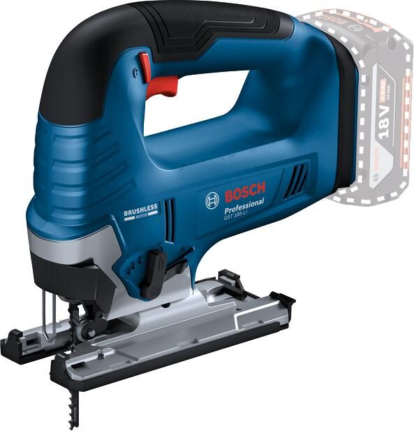 Bosch Blauw GST 18V-125 B Accu Decoupeerzaag | Zonder accu en lader 06015B3001 - Foto 2