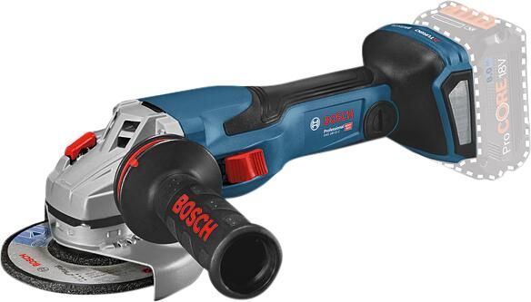 Bosch Blauw GWS 18V-15 C Professional Haakse accuslijpmachine | BITURBO | zonder accu&apos;s en lader in L-BOXX 06019H6000