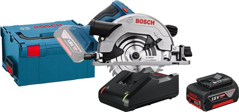 Bosch Professional GKS 18V-57 G + 4 0 Ah GBA accu en snellader