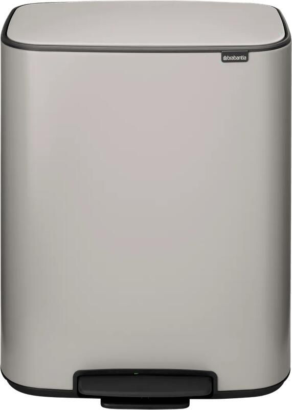 Brabantia Bo Pedaalemmer 2 x 30 Liter Soft Grey