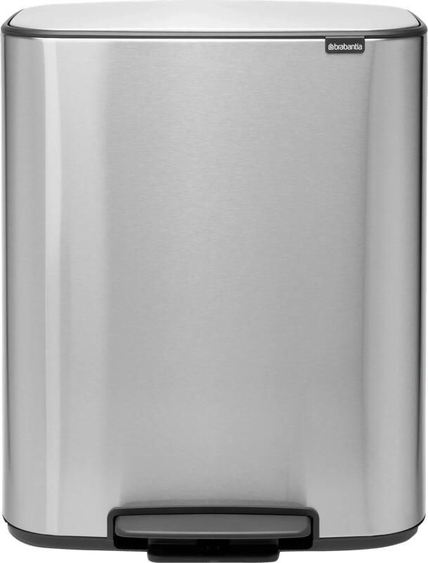 Brabantia Bo Pedal Bin 2 x 30 Liter Rvs Fingerprint Proof